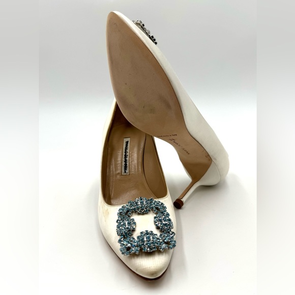 Manolo Blahnik Hangisi 70mm leather pumps - Picture 5 of 8